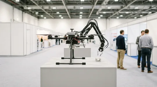 Pliabot manipulator on display in a test hall