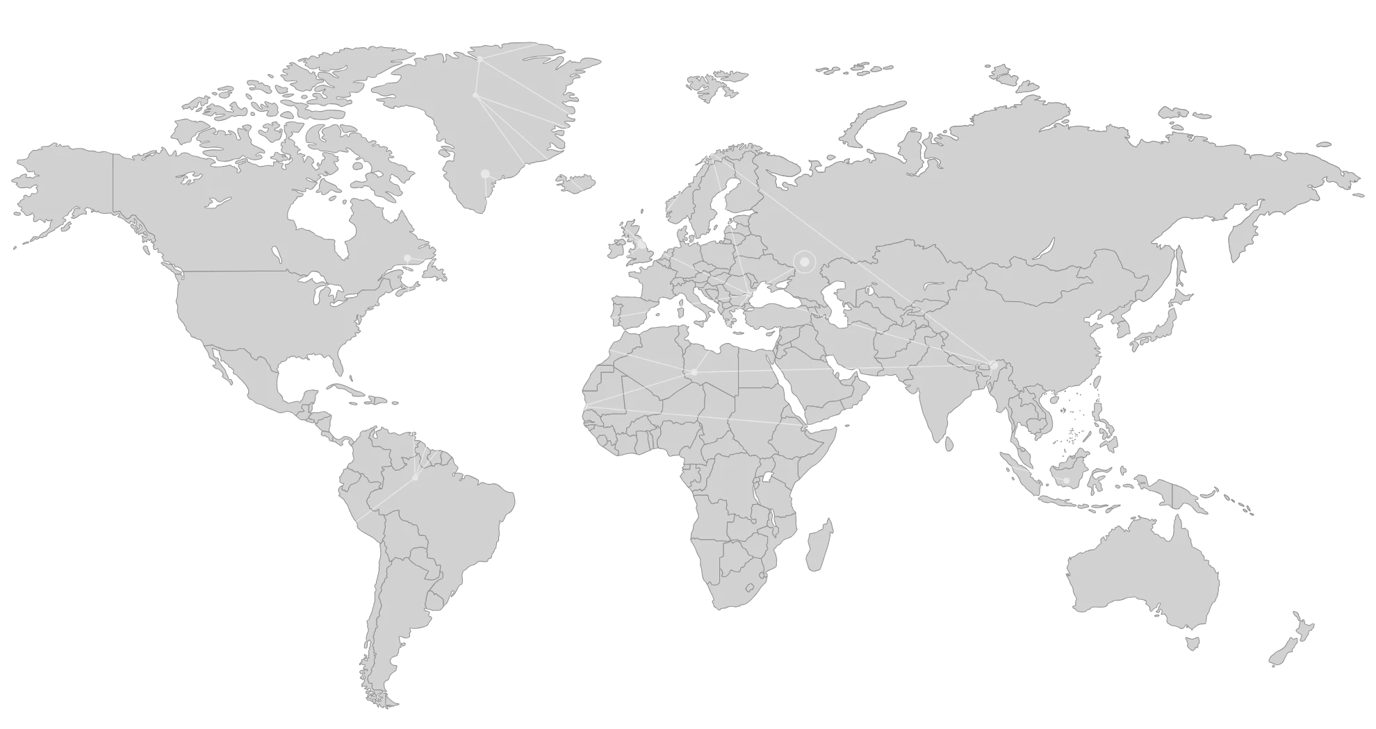 World map with the Wisson office locations